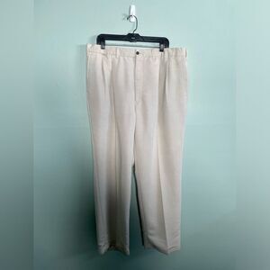 Ping Khaki Tan Pleated Cuffed 40x32 Golf Pants